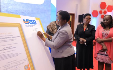 URSB Celebrates Attainment of ISo 90012015 Quality Management System Certification