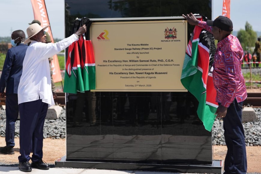 MUSEVENI,RUTO LAUNCH MULTIBILLION SGR RAILWAY PROJECT