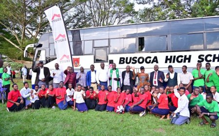Equity Bank Donates Brand New Bus to Busoga High School To Enhance Safety