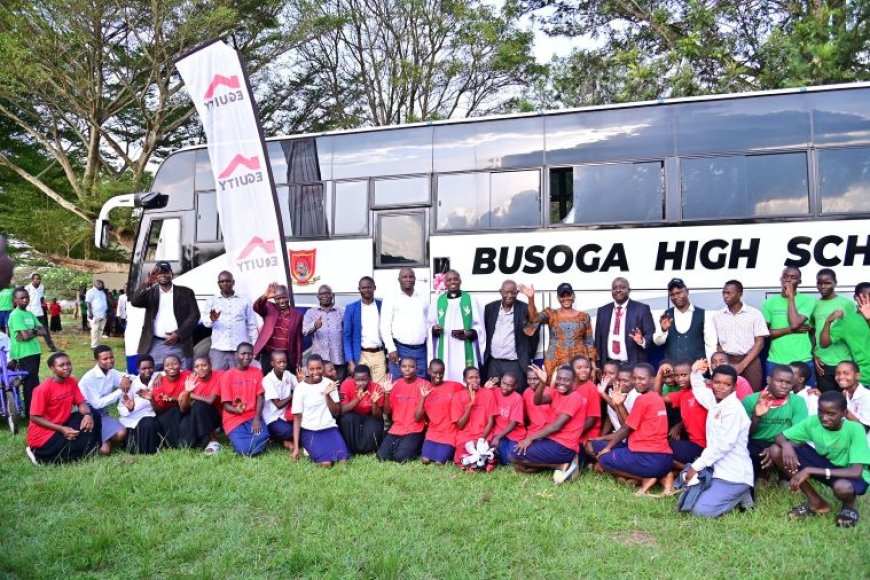 Equity Bank Donates Brand New Bus to Busoga High School To Enhance Safety
